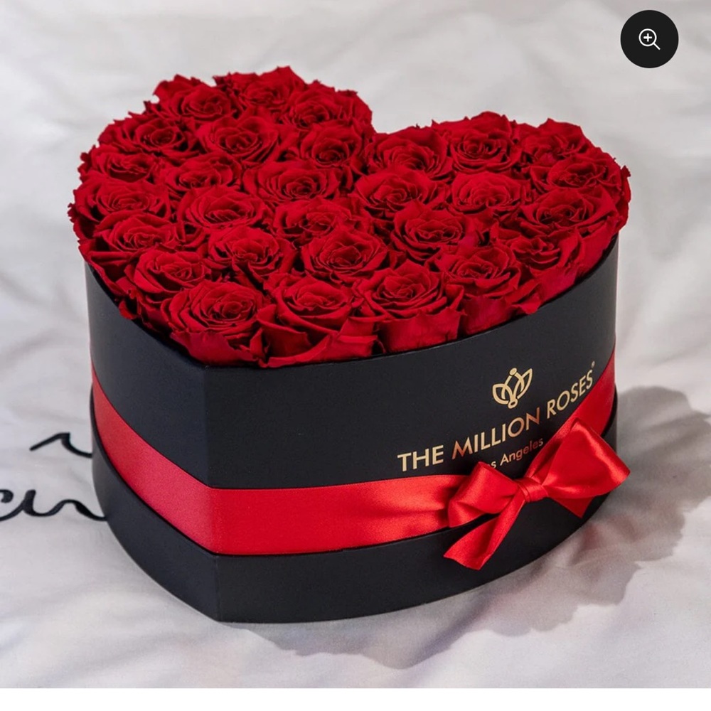 Heart Box with Red Roses